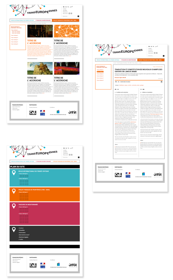 Transeuropéennes, site web