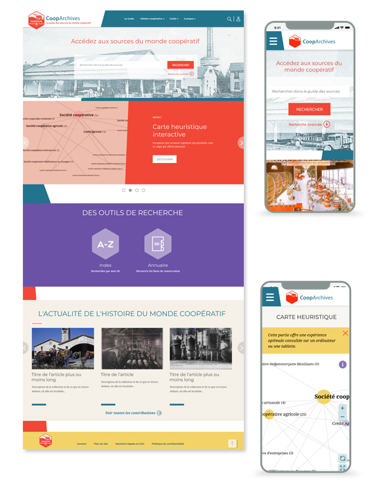CoopArchives - webdesign