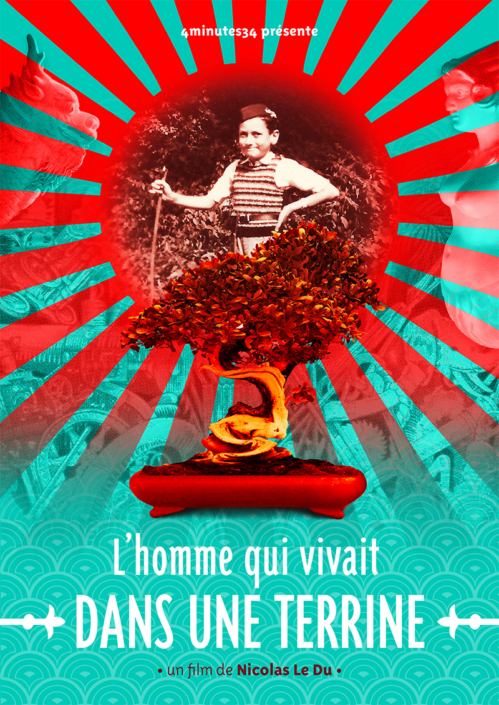 Affiche pour le film doccumentaire - L'homme qui vivait dans une terrine - Graphisme print