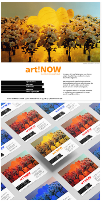 Art!Now - graphisme flyer et identité